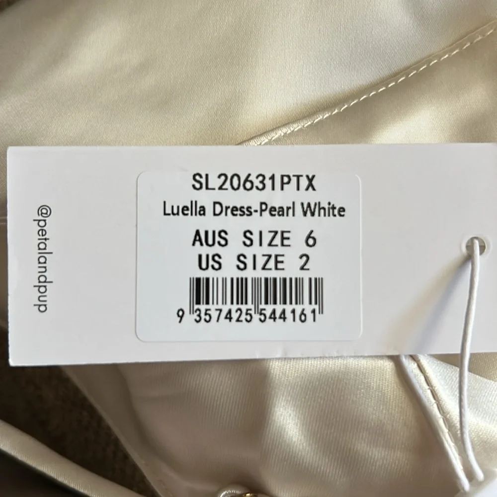 Petal+Pup Luella Dress Pearl White Size 2 NWT - Picture 6 of 7